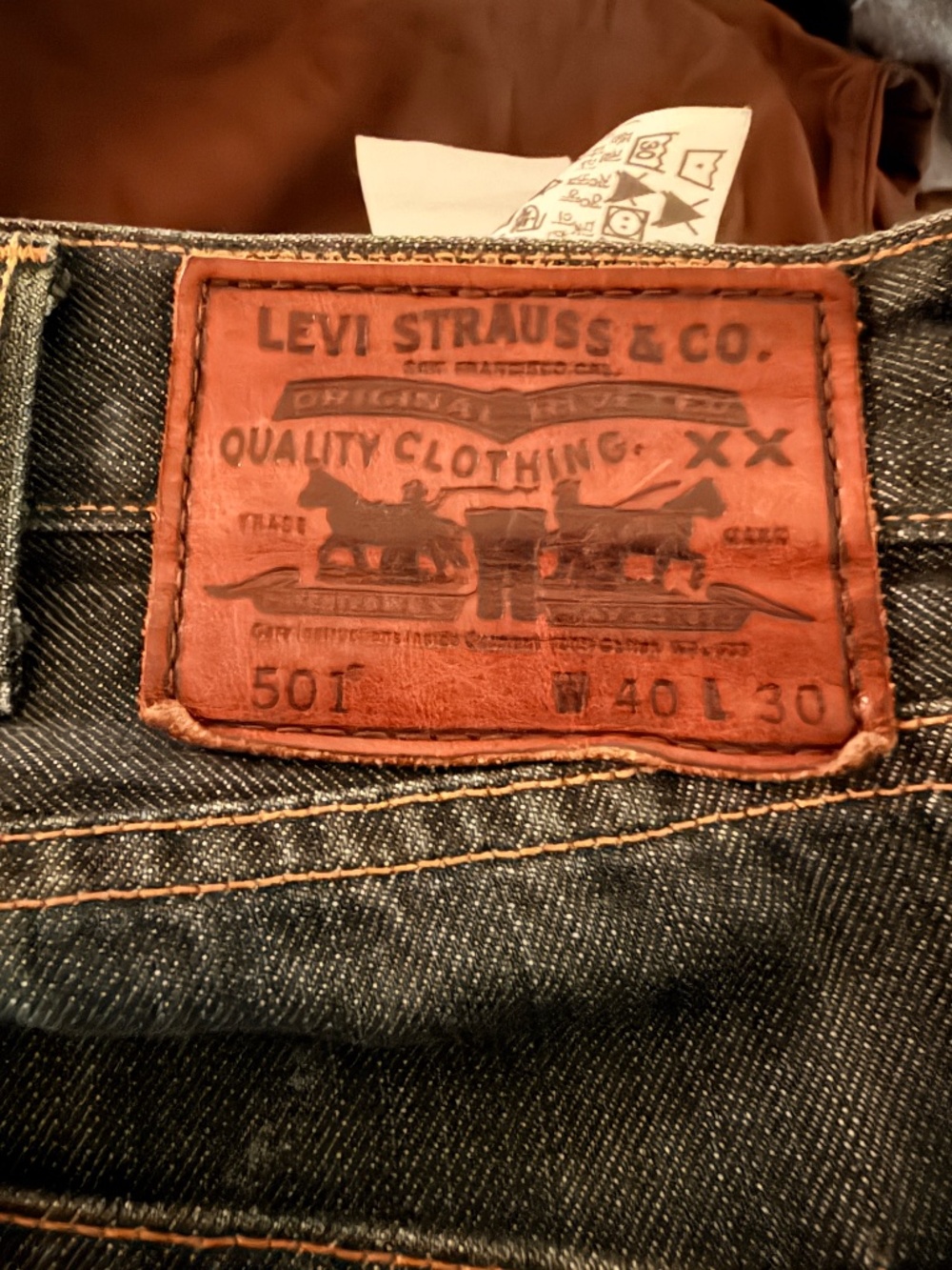 Levi’s x Brooks Brothers Selvedge Raw Denim Jeans – Made in USA – Never Washed